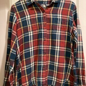 The North Face Red and Blue Plaid Shirt